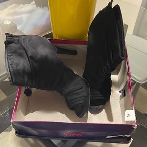 Gently loved black booties